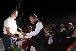 Welcoming the Chief Guest Shri Guruprasad Mohapatra, Secretary Ministry Of Industries