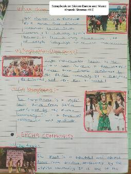 Scrapbook Activity on Sikkim by Classes 6