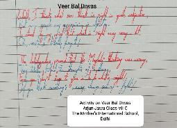 Class 7 - Social Science - Veer Bal Diwas